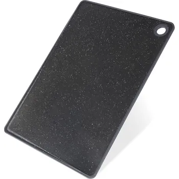 Kuchyňské prkénko PLASTOVÉ KRÁJECÍ PRKÉNKO ČERNÉ KUCHYŇSKÁ PODLOŽKA NA ZELENINY MASO 33X23 CM