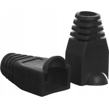 Síťový konektor Krytka na konektor RJ45 Netrack, černá (10 ks)