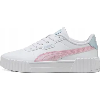 Dámské tenisky Sportovní boty Puma Carina 3.0 bílo-růžové, syntetická kůže, velikost 38