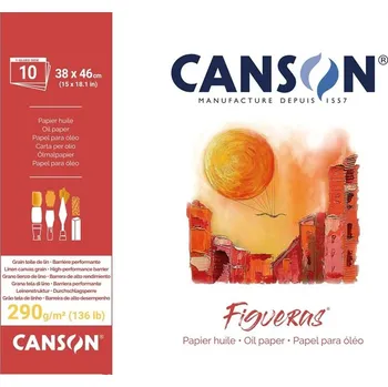 Blok CANSON Figueras Oil 38x46cm, 10 listů 290g