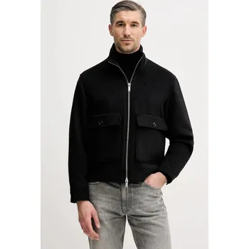 Pánská softshellová bunda Bunda s příměsí vlny Sisley 2VLPSN049 černá 99X, vel. L