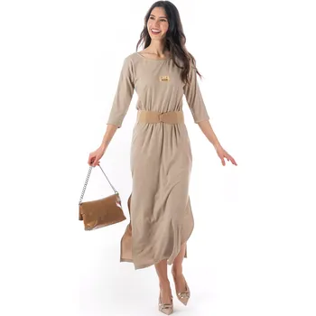 Dámské šaty Dámské šaty TAFFY 38 Béžová