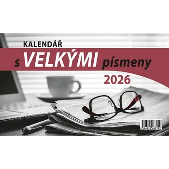 Kalendář BB Art Stolní kalendář s velkými písmeny 2026