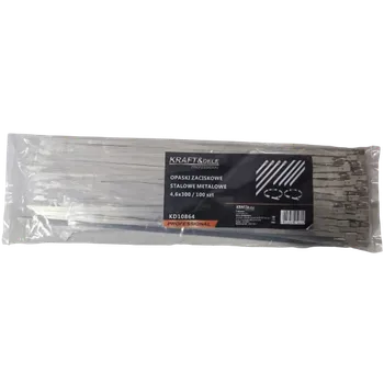 Stahovací páska Kraft-Dele Ocelové fi × ační pásky 4,6 × 300 mm - 100 ks set od KRAFT&DELE KD10864