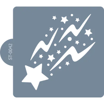 Cukrářská šablona (Stencil) Hvězda a blesky