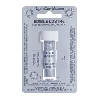Potravinářské barvivo Jedlá prachová barva Sugarflair Silver Sparkle