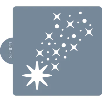 Cukrářská šablona (Stencil) Magická kometa