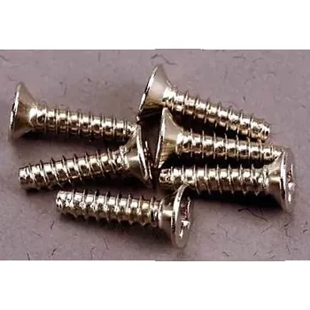 RC náhradní díl Traxxas vrut křížový 3x12mm zápustná hlava zink. (6)
