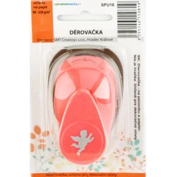 Děrovačka vytvarnehracky.cz Děrovačka 16 mm Anděl -ozdobná raznice