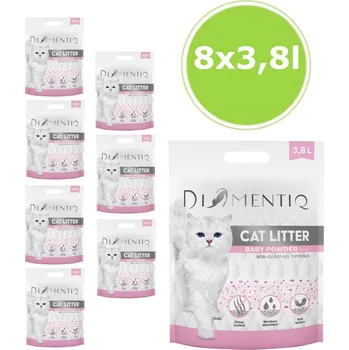 Podestýlka pro kočku DIAMENTIQ Baby Powder Silikonové nezapékací stelivo pro kočky - 8x3,8 l