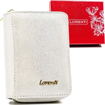 Peněženka Lorenti dámská peněženka z pravé kůže, stříbrná