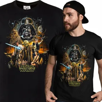 Pánské tričko PÁNSKÉ FILMOVÉ TRIČKO STAR WARS HVĚZDNÉ VÁLKY