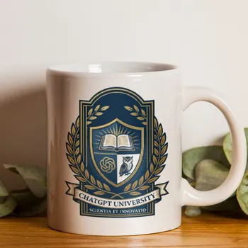 Hrnek ChatGPT University - Žlutá