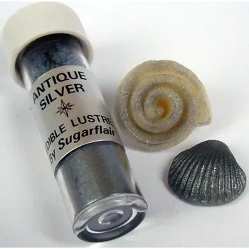 Potravinářské barvivo Jedlá prachová barva Sugarflair Antique Silver