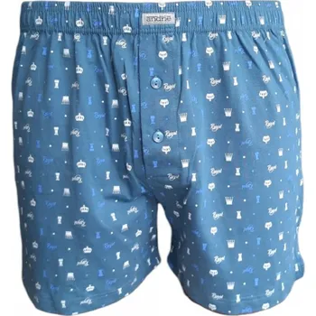 Trenýrky Andrie PS 5626 tyrkysové pánské trenýrky Barva: tyrkysová, Velikost: 3XL