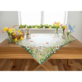 ubrus Vzorovaný ubrus na stůl JARNÍ LOUKA 85x85 cm Mybesthome