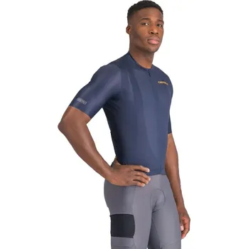 Cyklistické oblečení Dres Castelli Unlimited Entrata 3 belgian blue "XXXL" AD