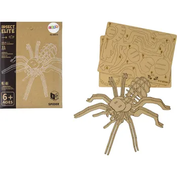 Dřevěná hračka Mamido Dřevěné 3D puzzle Pavouk 31 dílků
