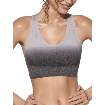 Dámské spodní prádlo Selene Diana dámská sportovní podprsenka šedá Barva: šedá, Velikost: L