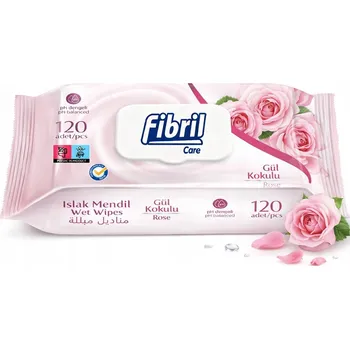 Vlhčený ubrousek FIBRIL Vlhčené ubrousky 120 ks Růže