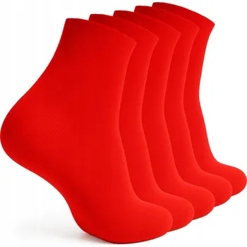 Ponožky 60 DEN Mikrovlákno Červené 5 párů