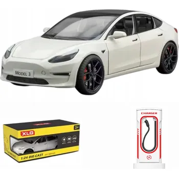 autíčko Osobní auto XLG Tesla Model 3 1:24 se zvukem a LED světly