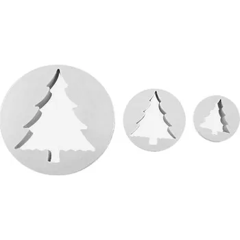 Vánoční dekorace Set 3 vykrajovátek Vánoční strom