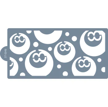 Cukrářská šablona (Stencil) Mistr kulečníku: Černá osmička