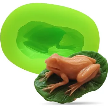 Formička Silikonová formička – Mini žabička na lístečku