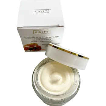 Pleťový krém Editt Cosmetics Krém proti vráskám s včelím jedem a kyselinou hyaluronovou 50 g