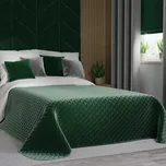 Přehoz na postel VELVI 010 tmavě zelená 220x240 cm Mybesthome