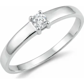 Prsten ŠPERKY-NM, Dámský zlatý prsten s briliantem 1888 Barva zlata: žlutá, Velikost prstenu: 55