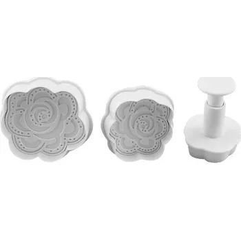 Vykrajovátko Set 3 pístových vykrajovátek pivoňka