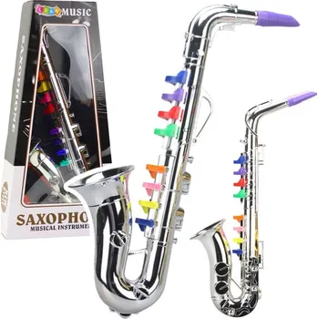 Hudební nástroj pro děti Mamido Hudební nástroj pro děti Saxofon stříbrný