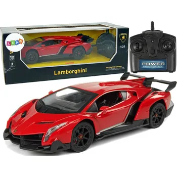RC model auta Mamido Sportovní auto na dálkové ovládání RC Lamborghini Veneno 1:24 červené