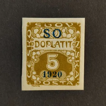 Sběratelství Známka ČSR, Pof.SO33*, 5h