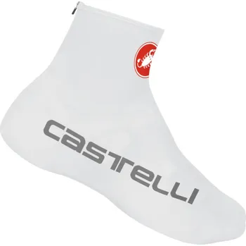 Cyklistické oblečení Návleky na tretry Castelli Lycra white AD