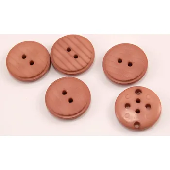 Knoflík Dírkový knoflík - vroubkovaný - starorůžový - průměr 2 cm