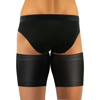 Dámské punčochy Pásky na stehna proti odírání stehen pro muže ČERNÉ Sesto Senso (L)