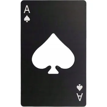 Otvírák Otvírák na Pivo z z nerezové oceli ve Tvaru Karty - Černý