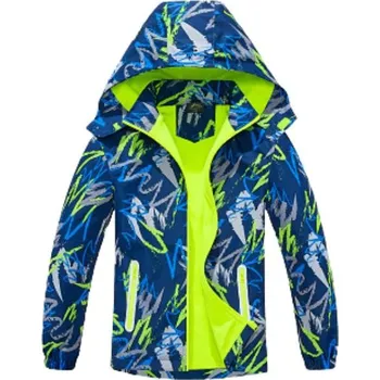 Chlapecká TEPLEJŠÍ BUNDA modrá Kugo B2993N (Chlapecká zateplená bunda s fleesem)