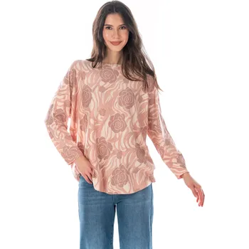 Dámský svetr Dámský svetřík FINEROS 46/48 Světle oranžová