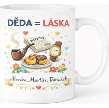 Hrnek pro dědu 1 - tmavě zelený