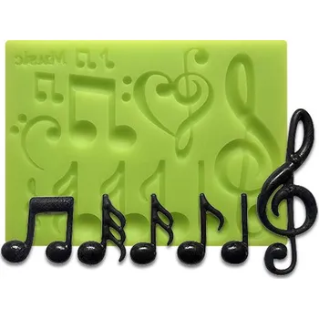 Silikonová formička – Noty a houslový klíč