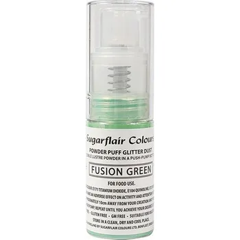 Potravinářské barvivo Zelené třpytky v rozprašovači – Fusion Green (10g)
