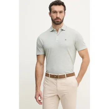 Pánské tričko Bavlněné polo tričko Hackett London HM563422 zelená 97X, vel. XL