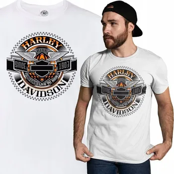 Pánské tričko PÁNSKÉ MOTORKÁŘSKÉ TRIČKO NA MOTORKU HARLEY DAVIDSON