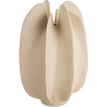 Váza Elegantní Váza Flakon Porcelánová Béžová 25 cm Moderní Styl Dekorace