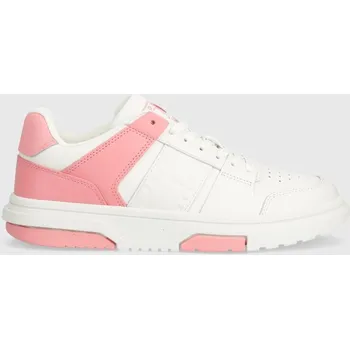 Dámské tenisky Kožené tenisky Tommy Jeans THE BROOKLYN LEATHER EN0EN02475 růžová 30X, EUR 40