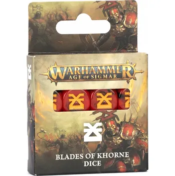 Příslušenství k deskovým hrám WARHAMMER AOS - KOSTKY BLADES OF KHORNE